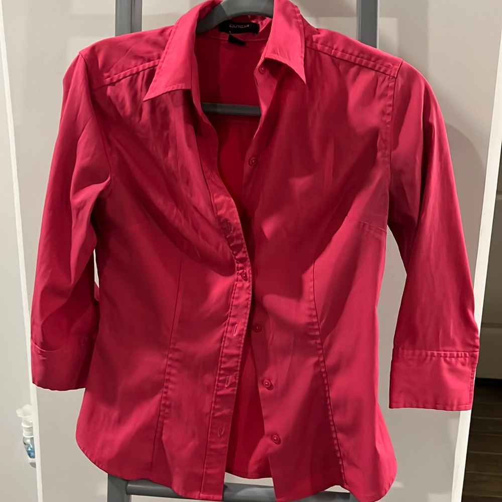 Express Stretch Pink Blouse